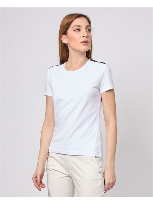 White EA7 T-shirt with logo on the back EMPORIO ARMANI EA7 | 7W000497-AF14880U0002